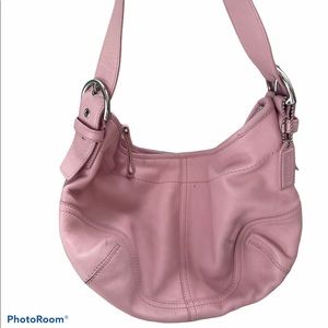 Coach Pink Leather shoulder bag!